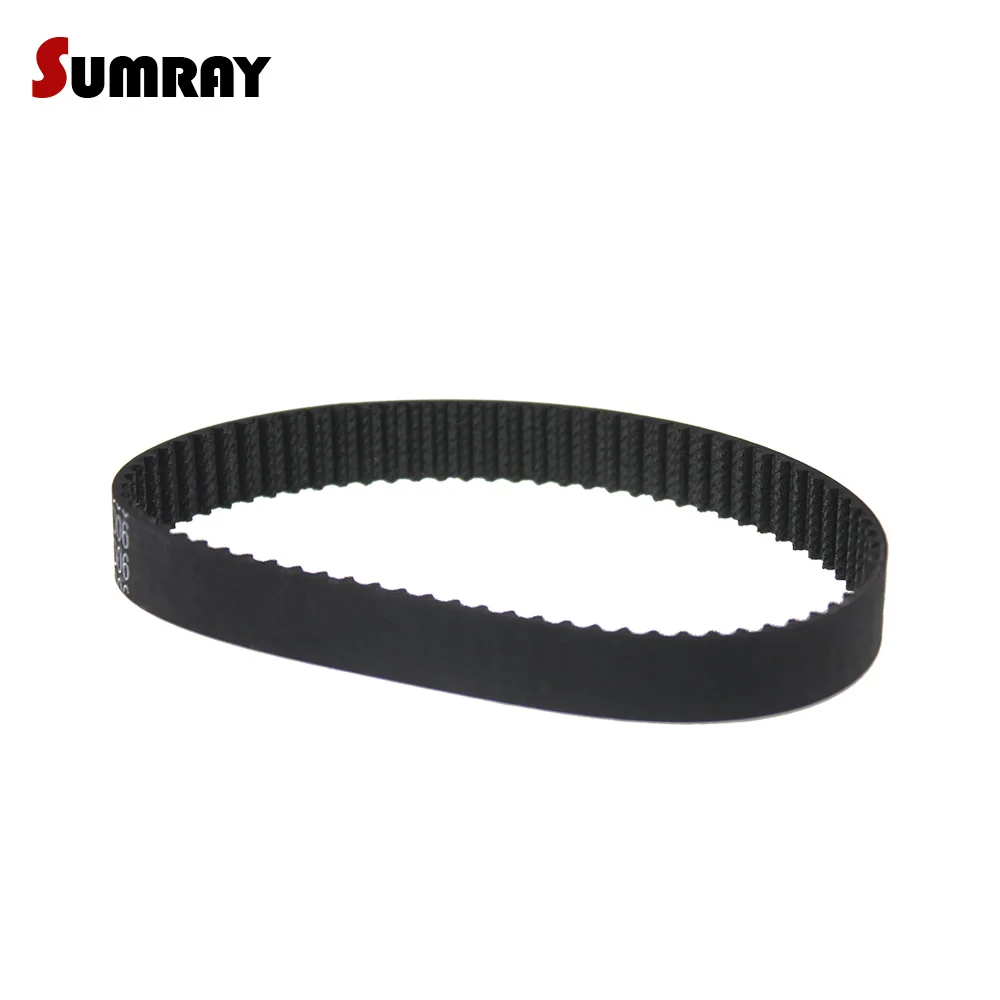 SUMRAY S3M Timing Belt 3M-246/252/255/267/270/276/282/297mm Toothed Belt 10/15mm width Conveyor Belt For Sewing Machine 2pcs/lot