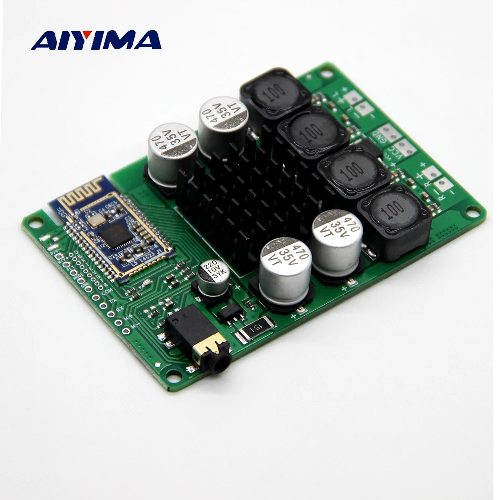 

AIYIMA Bluetooth Amplifier Board TPA3116 Amplifiers 2x50W Bluetooth 5.0 Receiver Support AUX Serial Command Change Name Password