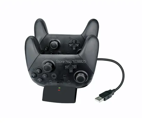Wireless Pro Game Controller Charger for Nintendo Switch Charging Dock Stand Station for Switch Pro Controller with Indicator