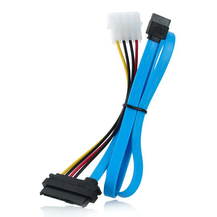 Chenyang CY Chenyang Hard Disk SFF 8482 SAS Cable 29pin to 1 SATA 7pin 0.7m