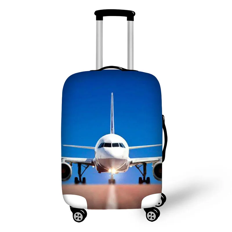 Aircraft print Elastic Thick Luggage Cover for Trunk Case Apply to 18''-32'' Suitcase,Suitcase Protective Cover Travel Accessor