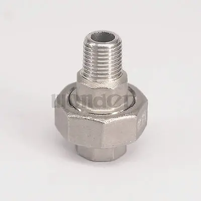 

1/4" BSP Female To Male 304 Stainless Socket Union Pipe Fitting Connector