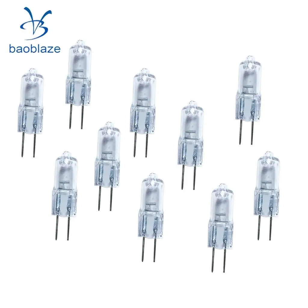 Pack Of 10, Ultra Halogen Bi-Pin 6V 5W 5 watt Replacement Bulb Warm White G4 Base