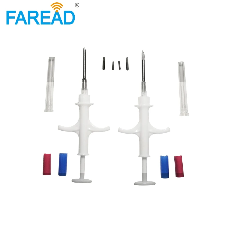 x100pcs FDX-B ISO11784/5 chip dog animal veterinary syringe for Microchip pet transponder