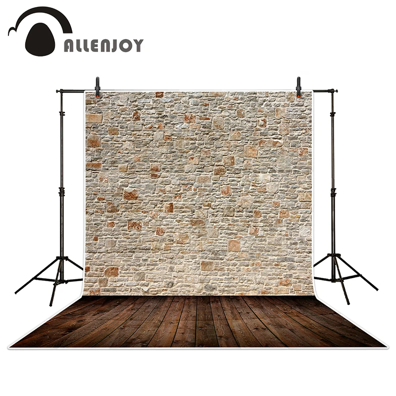 Allenjoy photography backdrops Stonewall neatly arranged wood brick wall backgrounds for photo studio