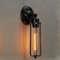 Lámpara de pared Retro Para Loft, luz Edison para pasillo, dormitorio, almacén, escalera, cafetería, restaurante, candelabro de pared con sujetador