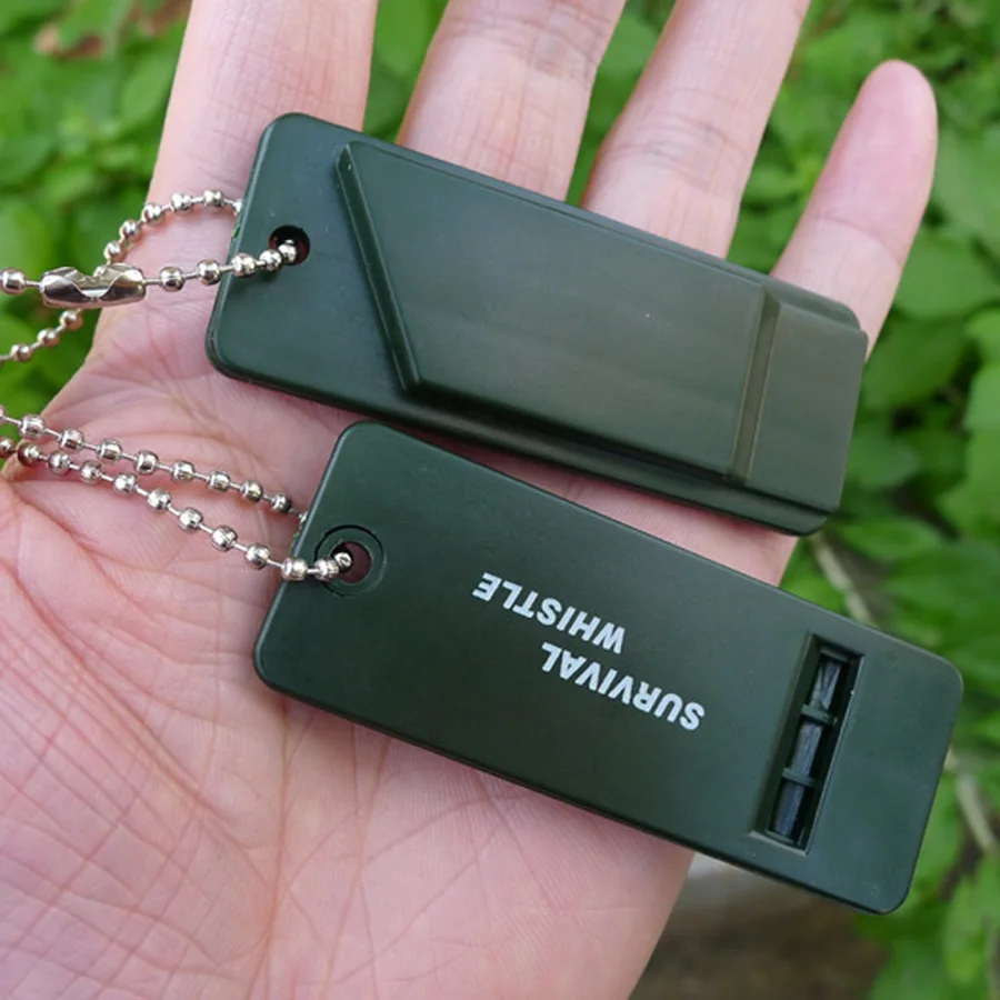 EDC tool outdoor Camping equipment Multi Survive Whistle Military Hiking Adventure Rescue Emergency Signal keychain WhistleFW020