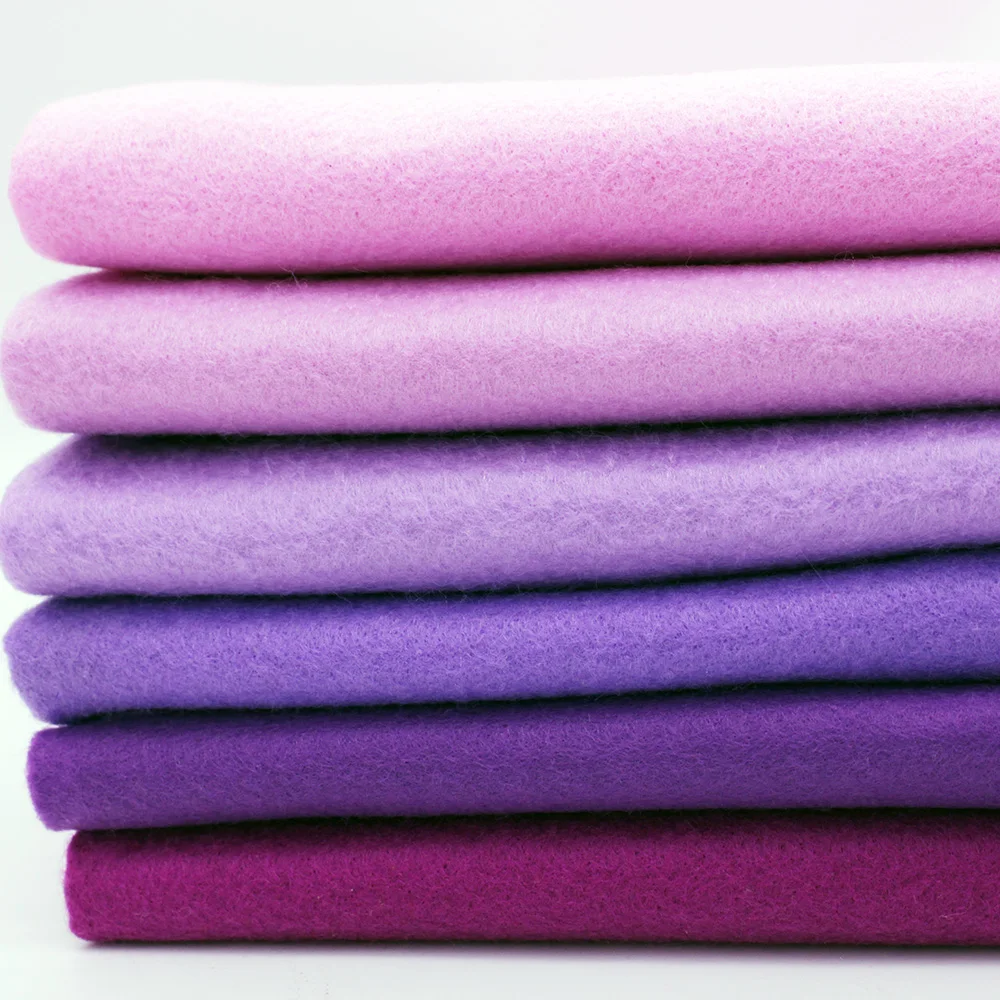 Purple Soft Felt,Polyester Nonwoven Fabric,Scrapbooking,For Diy Toys Stuff Skin,Decoration Material,CMCYILING,