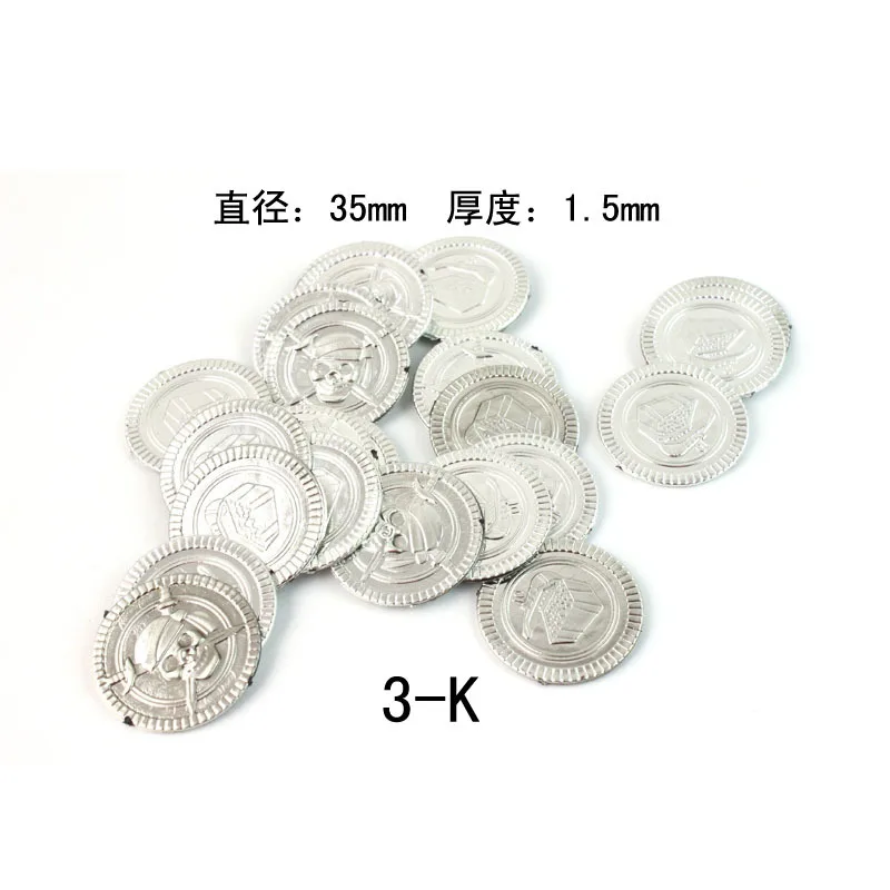 

Pirate Party Decoration Of Gold Plastic Coin Children Simulation Game Currency The Chips Prop Unisex 8-11 Years Movie & Tv Toy