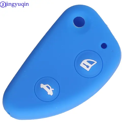 jingyuqin 2B Remote Car Key Silicone Cover Case For Alfa Romeo 147 156 166 GT JTD TS Holder Styling Folding Flid alfa romeo 147 jtd buy - №2