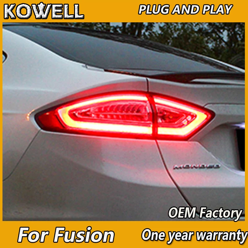 

KOWELL Car Styling 4 pieces For Ford Mondeo Fusion Taillights 2013 2014 2015 2016 LED Tail Lamp Rear Lamp DRL+Brake+Park+Signal