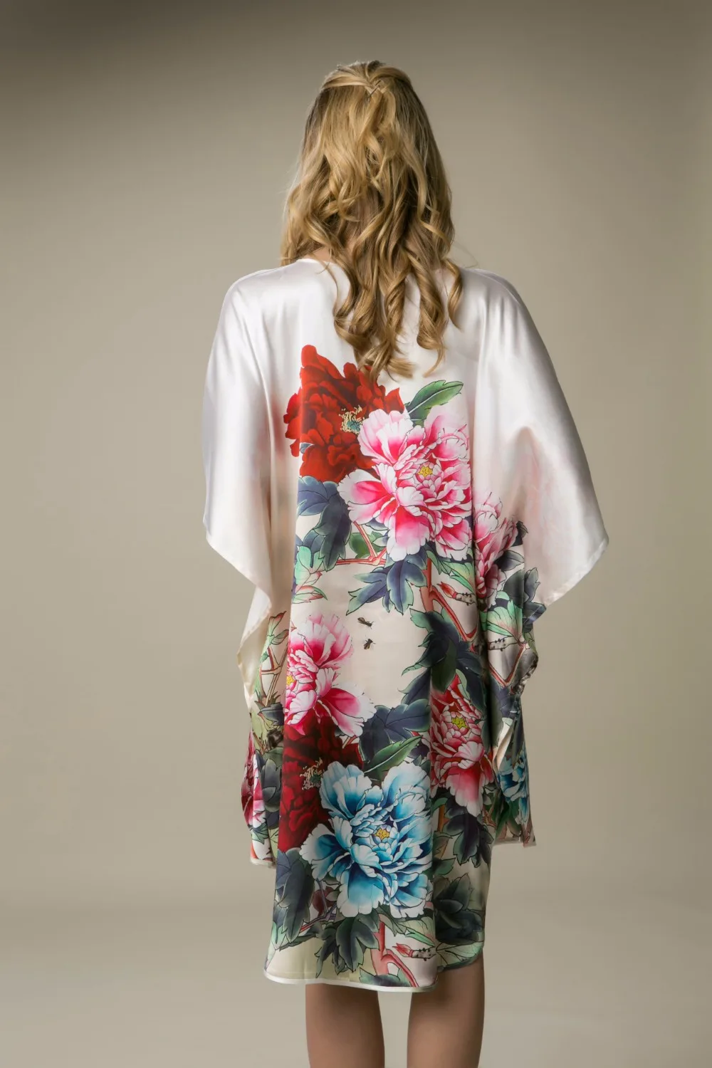 100% Silk Satin Dress Natural Mulberry Silk Women Dresses Plus Size Home Dress High Quality Digital Printed Dress China Factory
