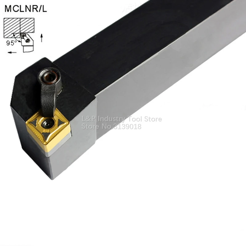 CNC Iron Bar Cutting Edge Angle 95° Lathe Cutter Support 25*25mm MCLNR2525M12 MCLNL2525M12 Tool Holder Not Including Blade CNMG