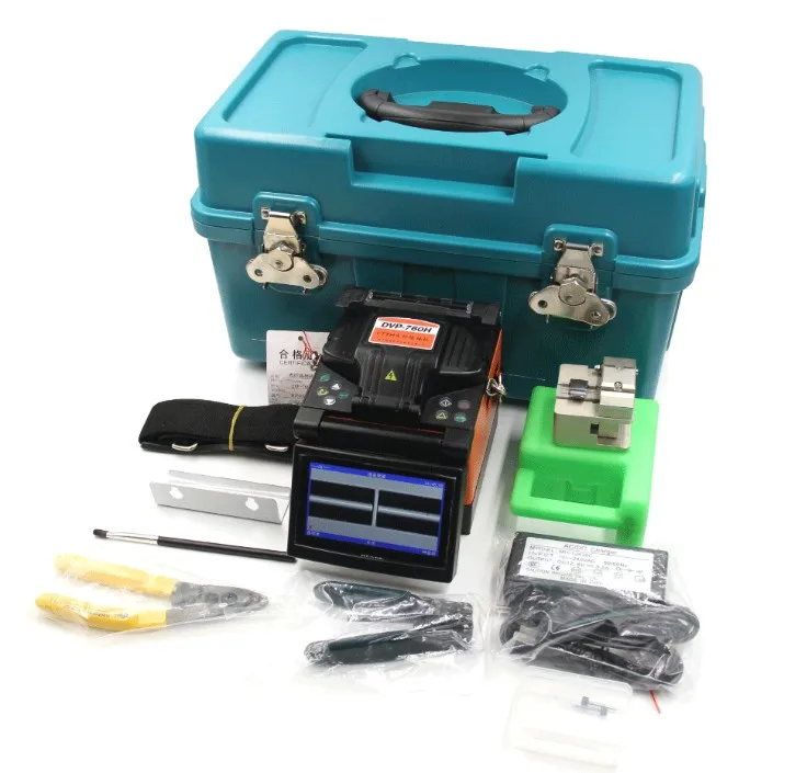 Free Shipping DVP-760 Multi-language Fiber Optic Splicing Machine Optical Fusion Splicer