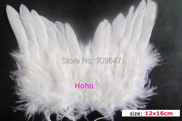 10Pcs/lot!12X16CM White Angle Wings from Natural Feathers, Newborn Angel Photo Prop, Small Angel Wings for Newborn Photography