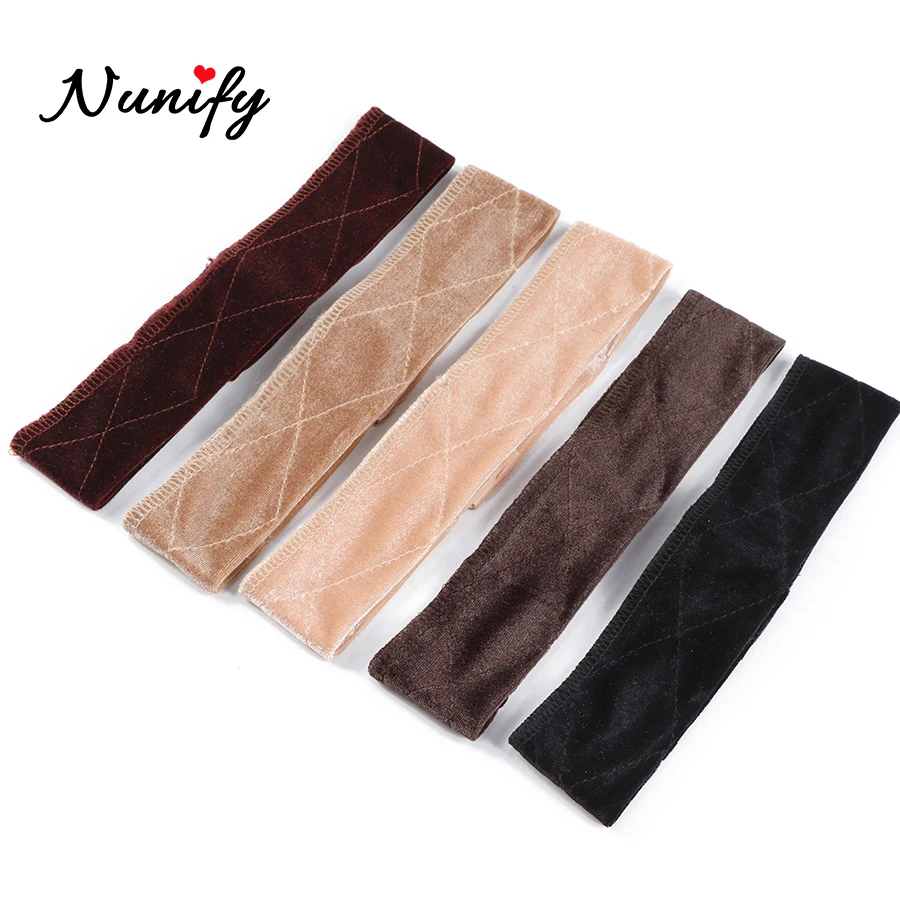 

Nunify New Arrival Hand Made Headband Non-Slip Wig Grip Band For Holding Wig Hat Fastener Adjustable Wig Grip 5Pcs 10Pcs