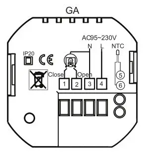 Màn hình cảm ứng Đầy Màu Sắc Lập Trình Phòng Thermostat cho Sàn Nước Nóng SML-1000GA (mà không có wifi chức năng)