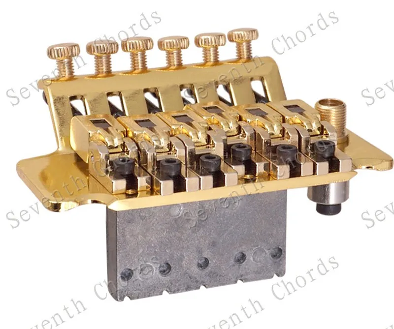 Linkshänder Black Sliver Gold E-Gitarre Brücke Gitarrenzubehör Teile 6-saitige Brücke Musikinstrumente – Detail 21