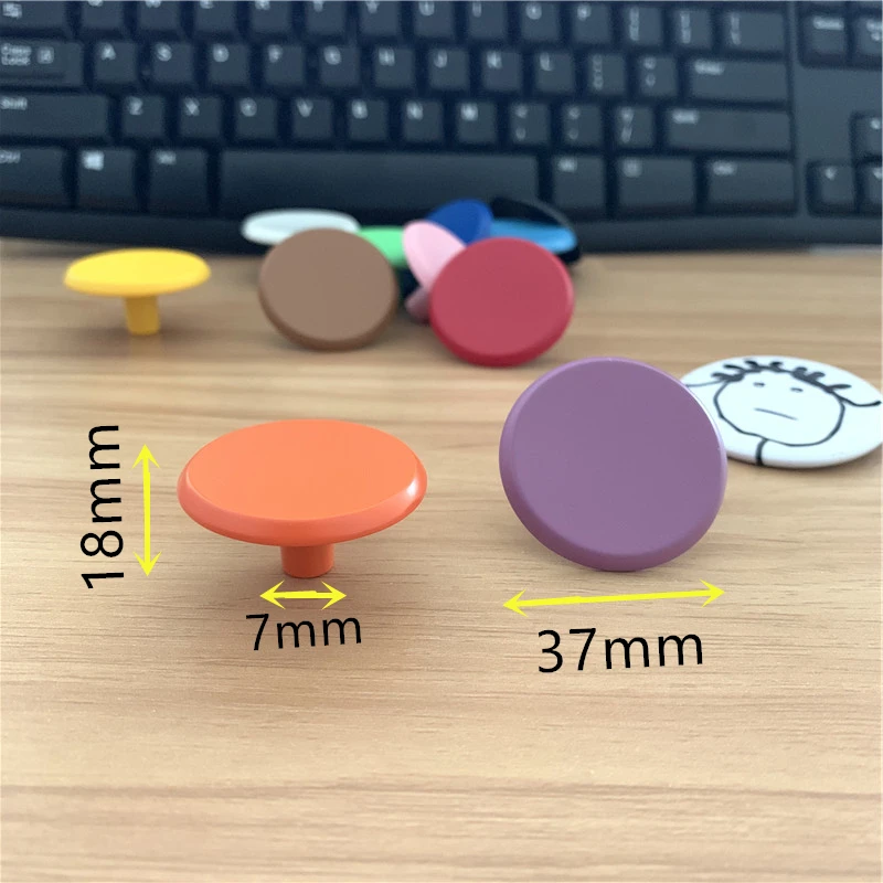 LCH 37MM Top Quality Candy Color Zinc Alloy Cabinet Knobs Drawer handle for Kids/ Children Room