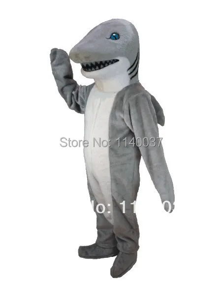 

Grey Sharky SHARK Mascot Costume Outfit Suit Costumes Fancy Dress for Halloween Christmas Party