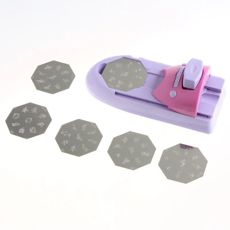 Pink and purple stamping machine DTY nail printer nail stamp art printer use for finger beauty+A original box package