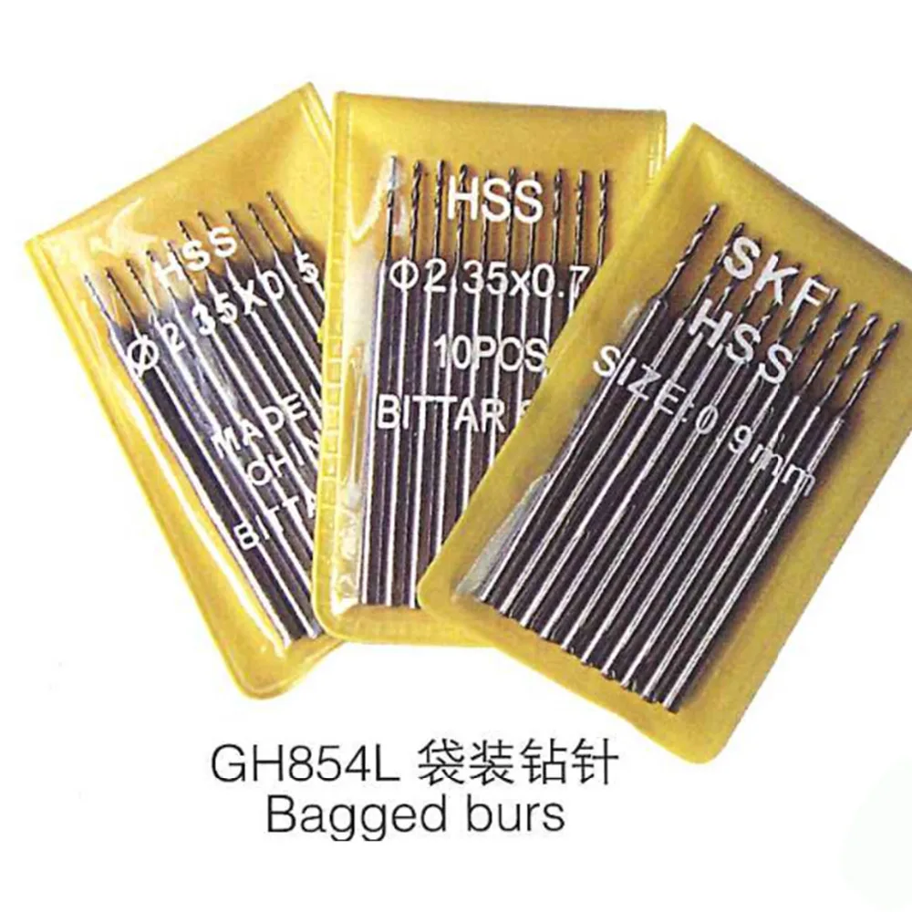 10Pcs/bag High Quality Drill Bit Woodworking Drilling Rotary Tools Jewelry Tools Bagged Burs