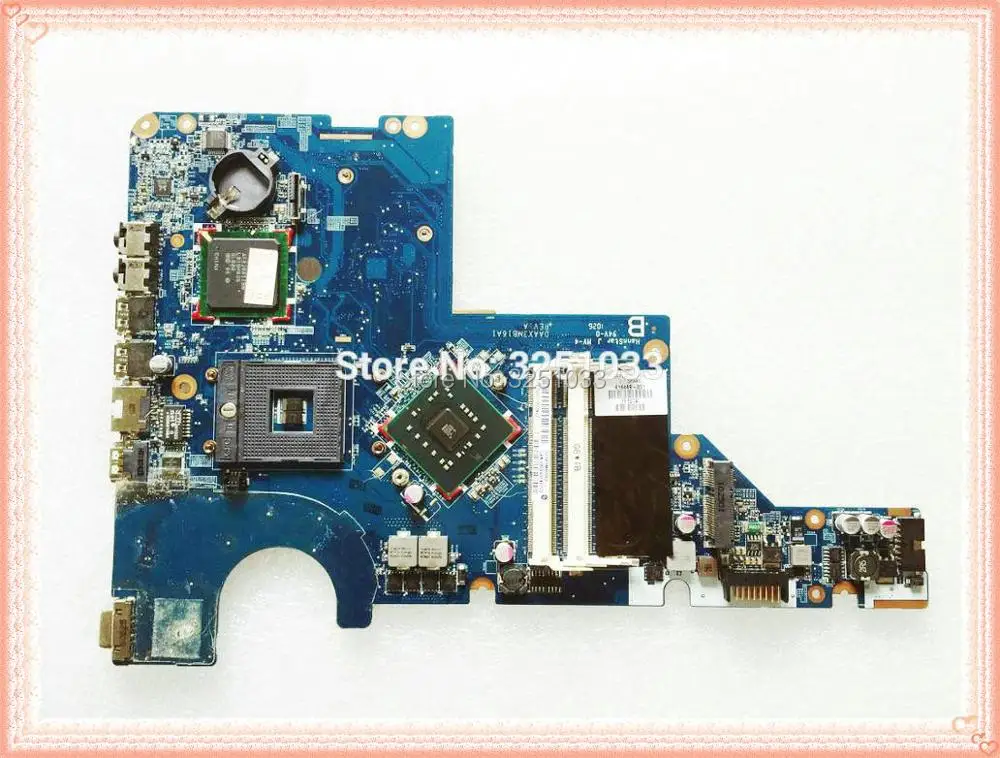 

For HP G72 G62 CQ62 NOTEBOOK 616449-001 Pavilion G72 G62 CQ62 G42 Laptop Motherboard DDR2 DAAX3MB16A1 DAAX3MB16A2