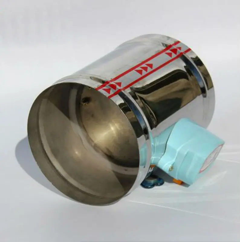 100MM Stainless steel electric air valve valve, 220VAC Air damper air tight type, 4\