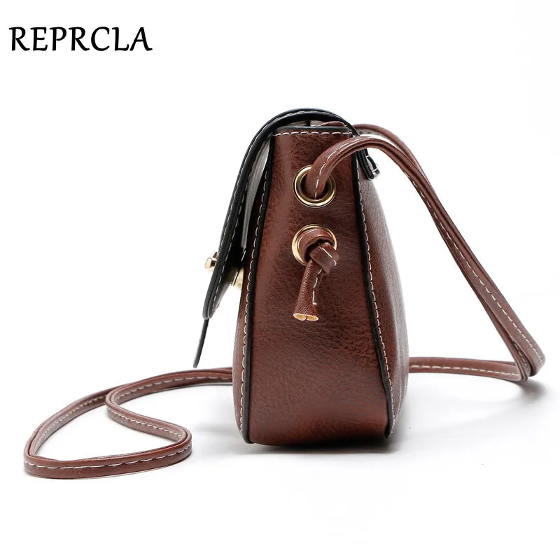 REPRCLA New Arrivals Women Bags Small Vintage Shoulder Bag Pu Leather Women Messenger Bags Crossbody Designer Ladies Bag