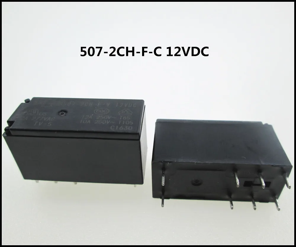 

HOT NEW relay 507-2CH-F-C 12VDC 845HN-2C-C 12VDC 507-2CH-F-C 12VDC 12VDC DC12V 12V 12A 250VAC DIP8