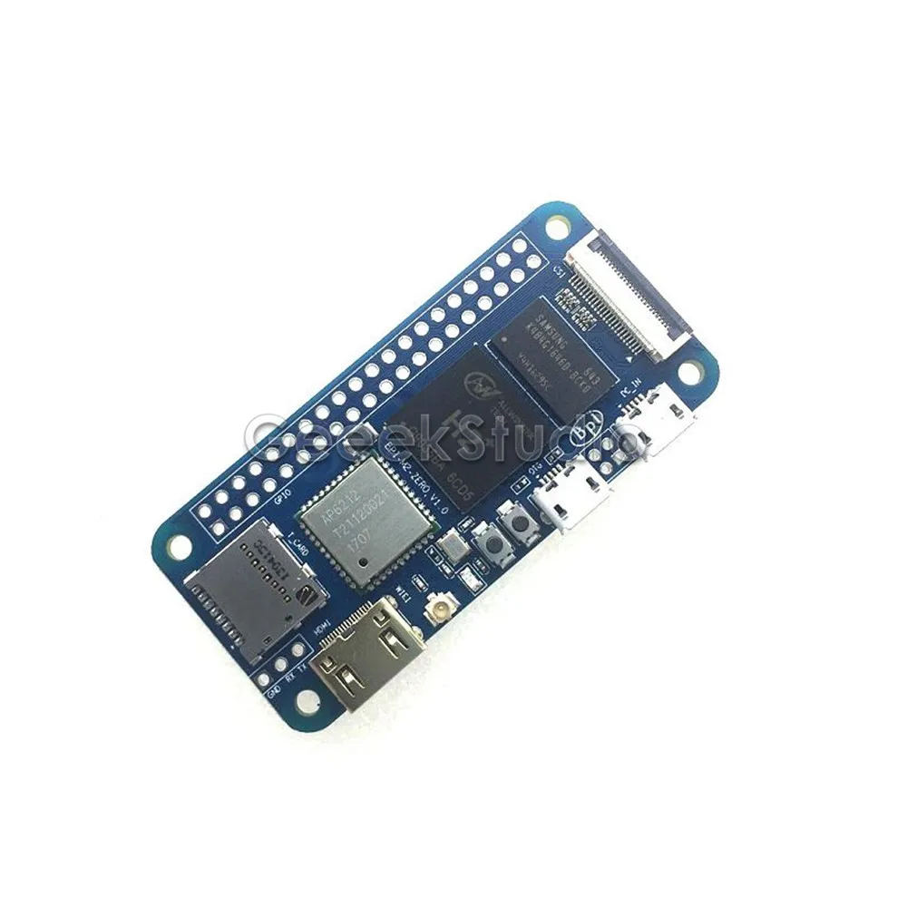 Placa de desarrollo de computadora Banana Pi BPI-M2 Zero Quad Core, fuente de alimentación de carcasa