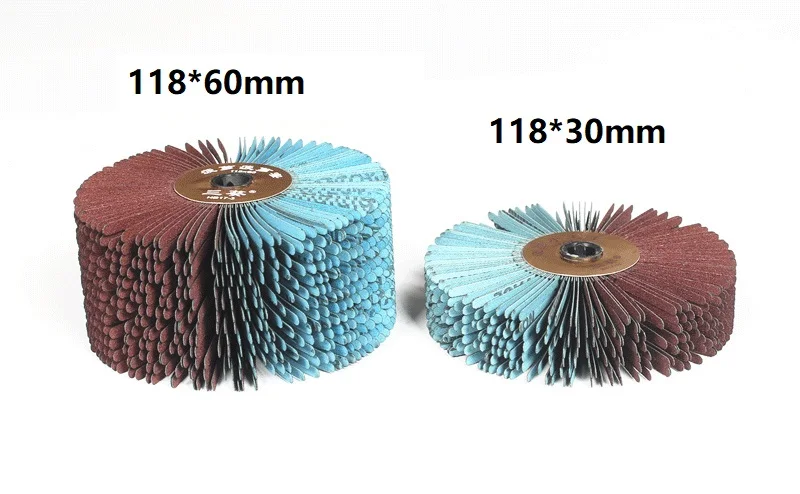 New Emery Abrasive Brush Sanding Wheel for Woodworking Groove Linear Polishing Antiquing Grinding