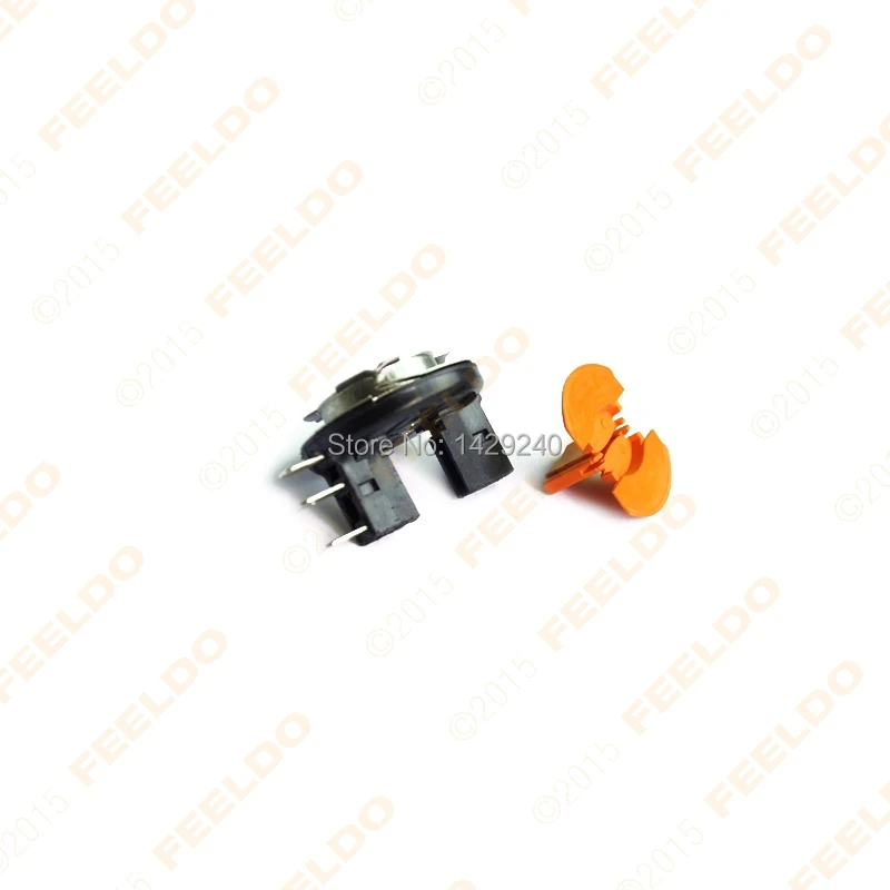 FEELDO 2pcs Car H15 DIT LED Bulb Socket For Fog Daytime Running Light Harness Wire Plug Connector #CA1114