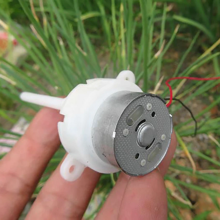 300 DC 6-9V Gear Motor Plastic Long Shaft Gearbox Speed Reduction Micro DC Gear Motor for DIY Models shaft dia 5mm, 25-39rpm image 3