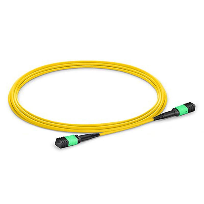 MPO الألياف البصرية patchcord 8 النوى المفردة نوع B SM أنثى ذكر كابل مستدير 1M 3M 5M 10m 15m 20m MPO/APC ftth الطائر 8C 3 مللي متر