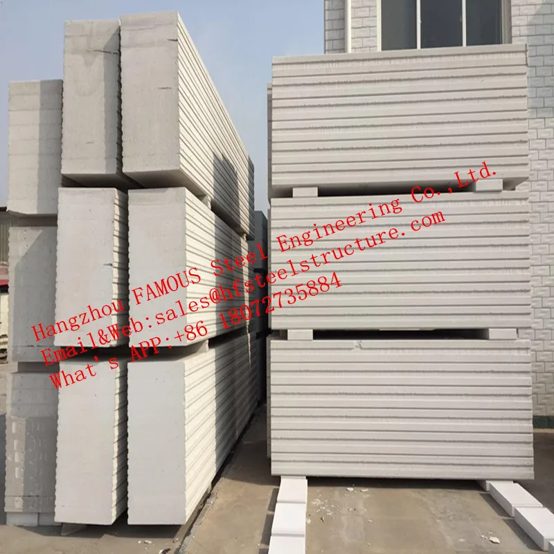 Soundproof Insulated Precast FASEC Prefab-I Panel For Steel Modular House Wall System