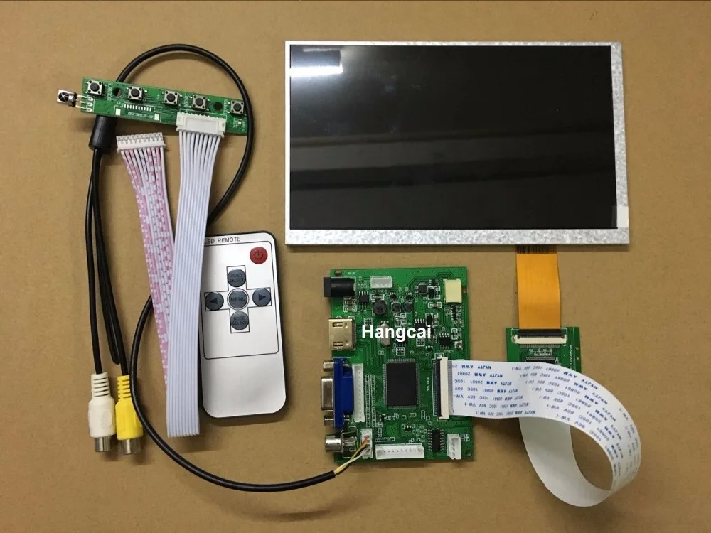 

New 7 Inch lcd screen 40 pin 1024*600 LCD High Brightness & Dirver Board HDMI+VGA+2AV Reversing Android(phone) windows