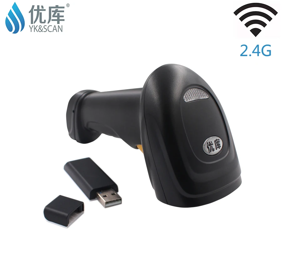 Wireless 1D  Laser Barcode Scanner YK-W930 2.4G Wireless technology Storage: 2830 codes Free shipping For POS and inventory