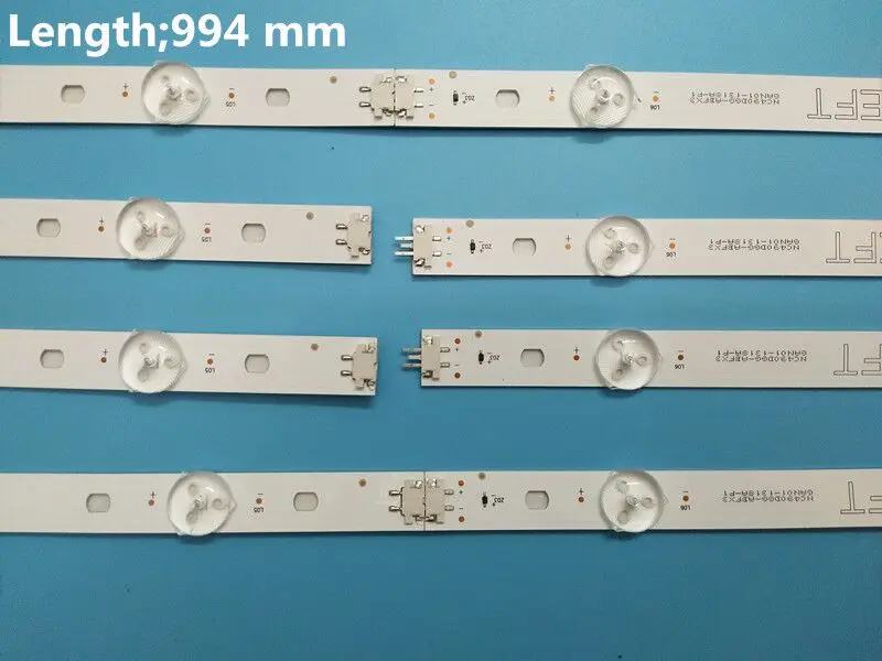 (Nuevo Kit) 8 Uds tira de LED para iluminación trasera para TV 49UJ630V 49LJ5500 NC490DUE-AAFX1-41CA GAN01-1294A-P1 GAN01-1295A-P1