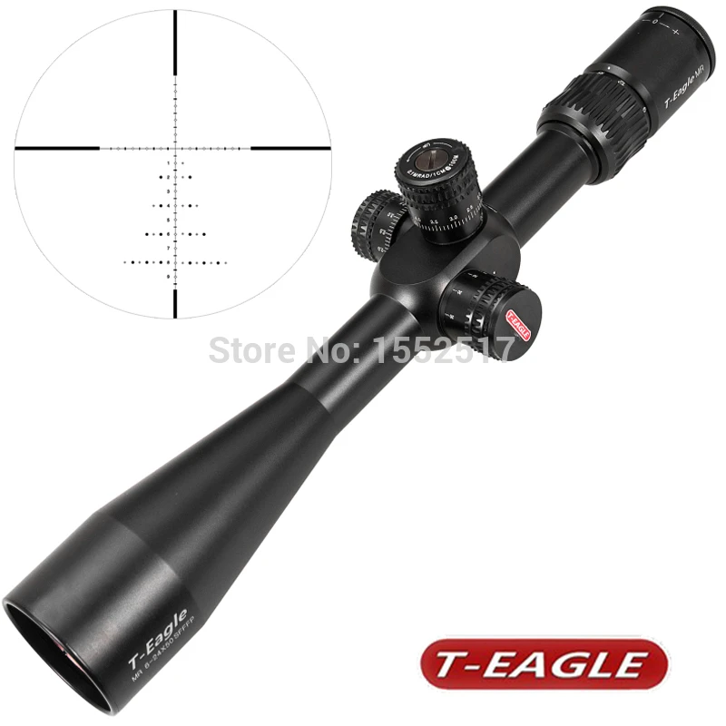 

T-EAGLE Tactical Long Range Rifles Scope MR 6-24x50 SFFFP Air Rifle Optics Red Dot Illuminated Riflescope Shotgun Shooting