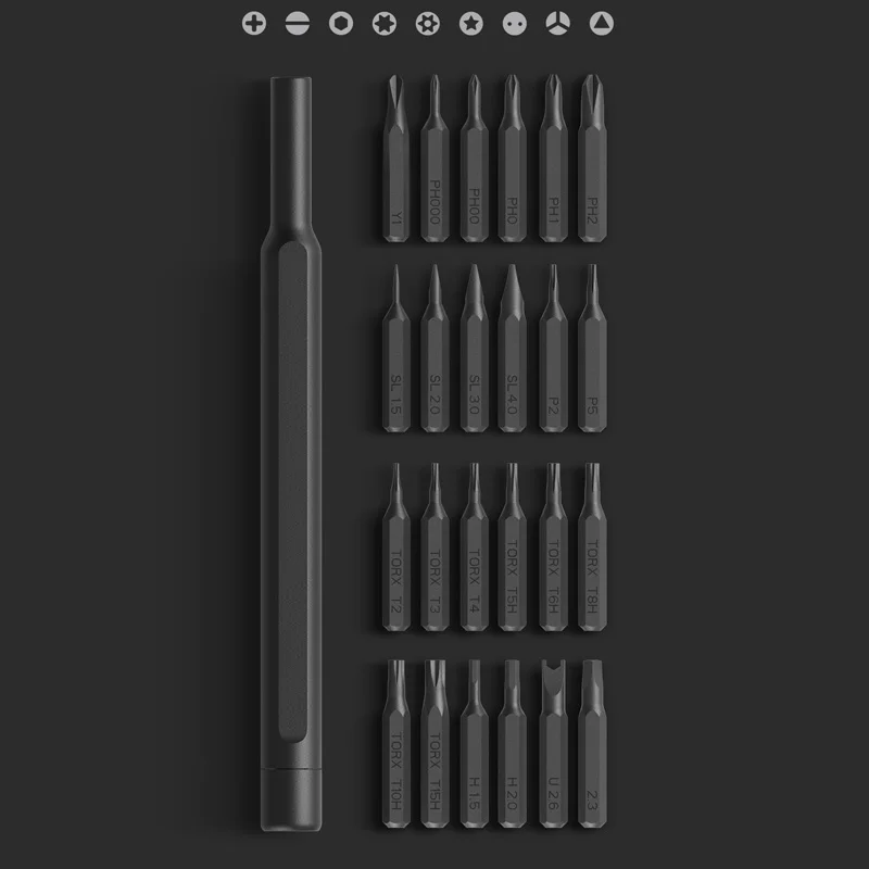 Xiaomi Mijia Wiha Screw-driver Kit 24 Precision Magnetic Bits Alluminum Box Wiha DIY  Daily Use Screw Driver Set in Stock