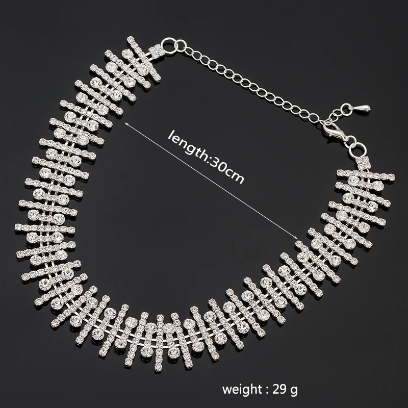 YFJEWE New Fashion Long Necklace Chain Fashion Fine Metal Chain Crystal Rhinestone Necklace N368