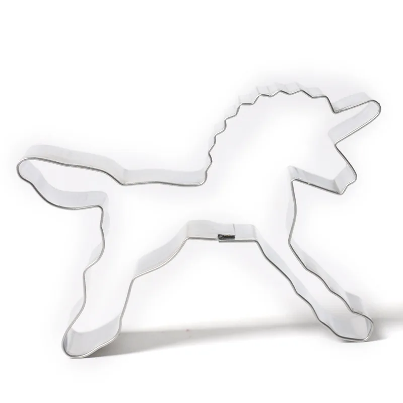 Aomily Unicorn Shaped Stainless Steel Puzzle Piece Cookie Cutter Cake Frame Mould Pastry Biscuit Fondant Sugarcraft Baking Tools