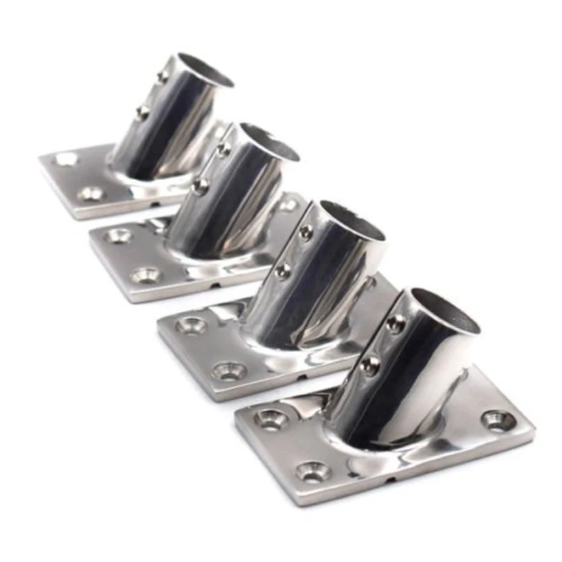 4PCS Stainless Steel Boat Hand Rail Fitting 60D 1