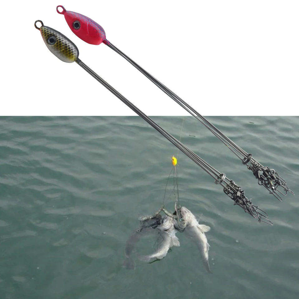 Umbrella Fishing lure Rig 5 Arms Alabama Rig Head Swimming Bait Bass with Swivel Snap Connector Minnow Fishing Group Lure Extend