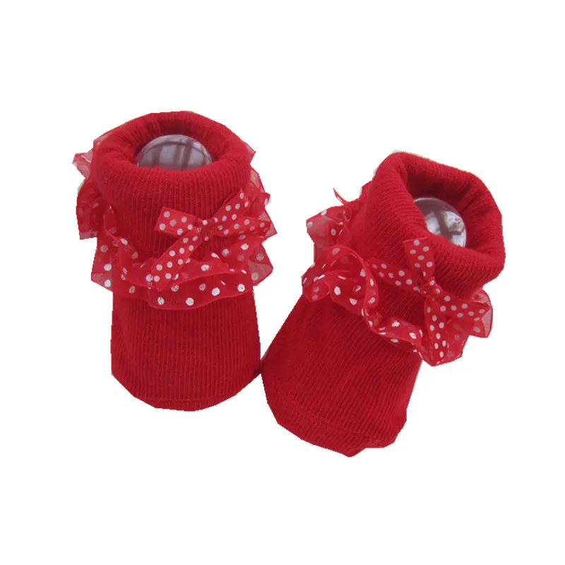 Lawadka One Size Sock Baby Girls Ruffle Socks Newborn Infant Socks Autumn Winter Baby Girl Clothes Accessories 0-12Month