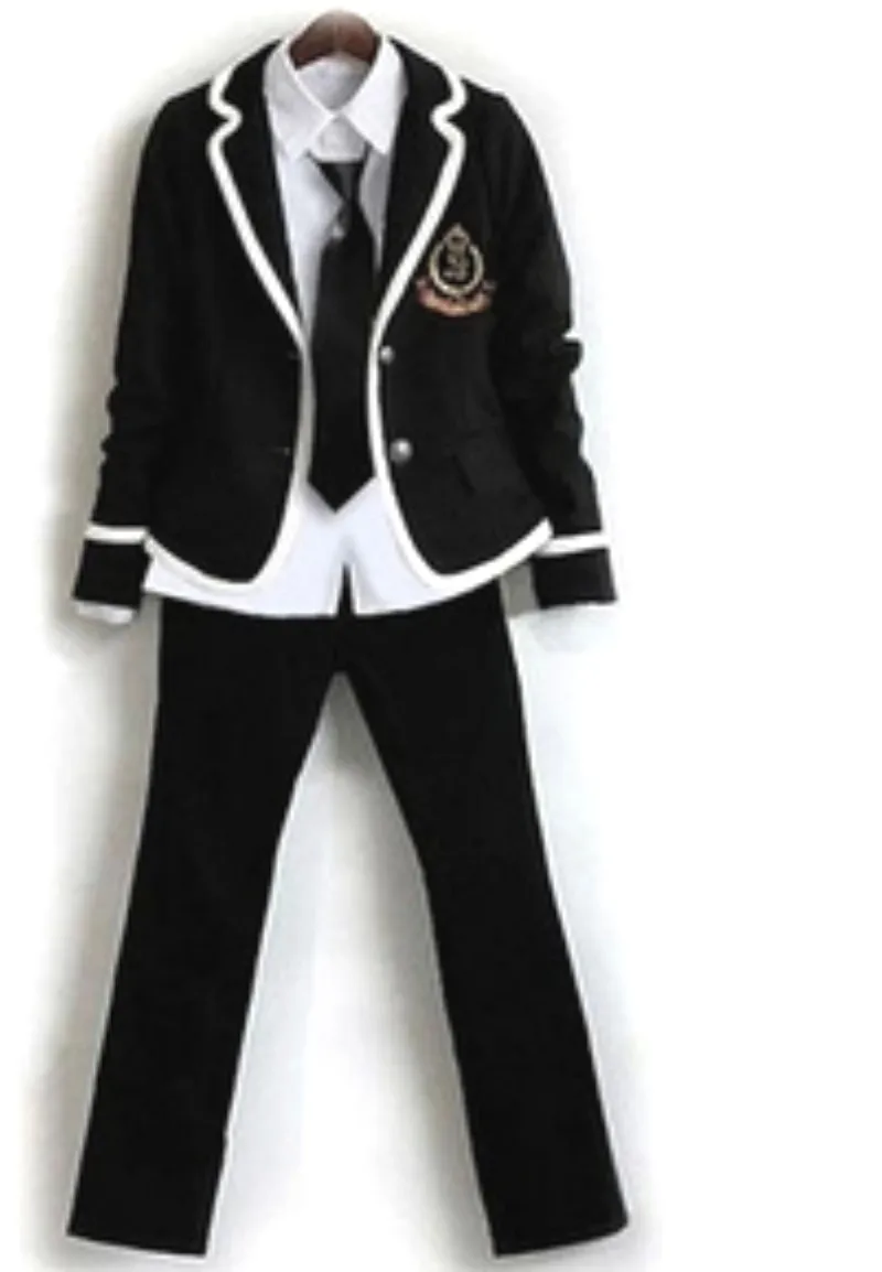 Student Langarm Chor Schuluniform Junior Hohe Schule Jungen und Studenten Studenten Japan und Südkorea JK Uniform Set