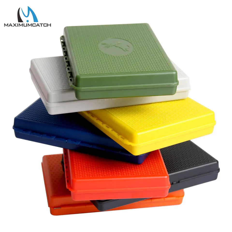 Maximumcatch 7 Colors For Choose 156*108*28mm Slim Pocket Plastic Wateproof Fly Fishing Box Jig Fishing Box view 2