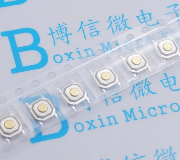 100pcs 4*4*1.5mm Light touch switch SMD4 waterproof ON/OFF Touch button Touch micro switch 4*4*1.5 keys button SMD 4pin