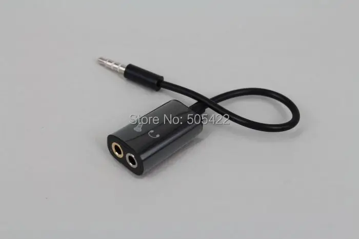 30pcs/lot 3.5mm 1 male to 2 female audio headphone headset earphone earbuds splitter cable